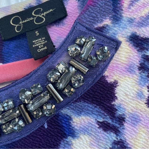 Jessica Simpson Ciara Dress in Purple Lilypad Size S (NWT) - Picture 8 of 12